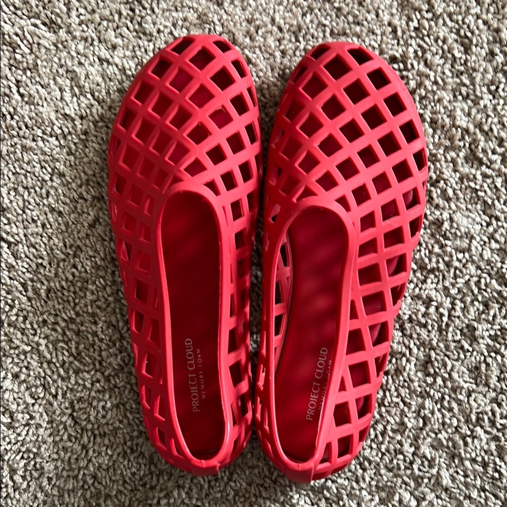 Women's Red Flats